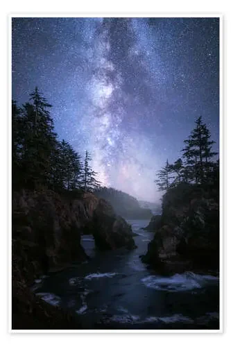 The Milky Way over the Oregon coast de Daniel Gastager