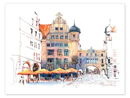 The New City Hall in Leipzig, Germany de Anastasia Mamoshina