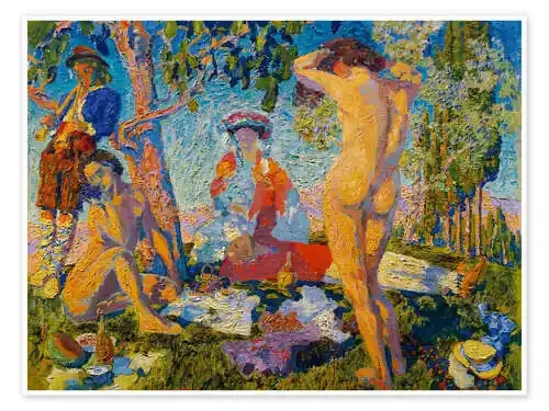 The Picnic – Otto Hettner, 1906 Nook Vintage Archive