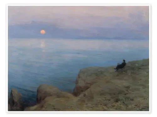 The poet Alexander Pushkin on the seashore, 1896 ARTOTHEK