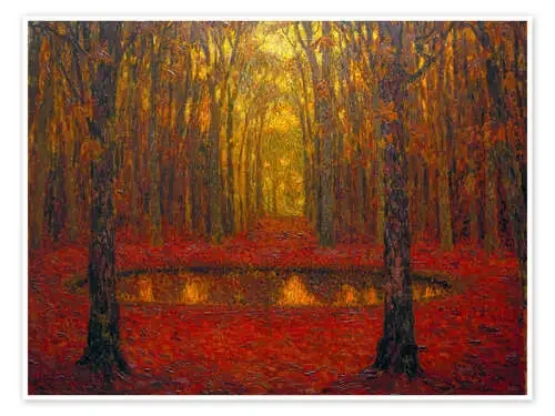 The Pond at Versailles in Autumn de Henri Le Sidaner Bridgeman Images