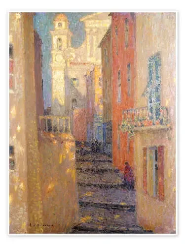 The road to the church de Henri Le Sidaner ARTOTHEK