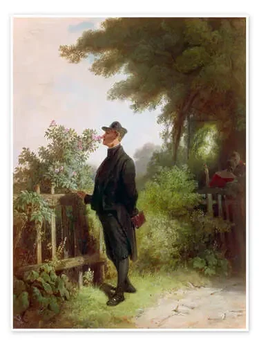 The Rose Friend de Carl Spitzweg ARTOTHEK