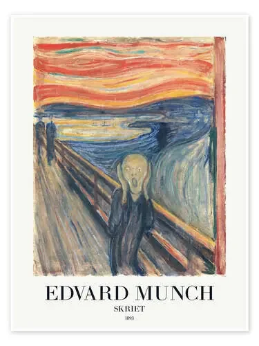 The Scream, 1893 de Edvard Munch Exhibition Posters