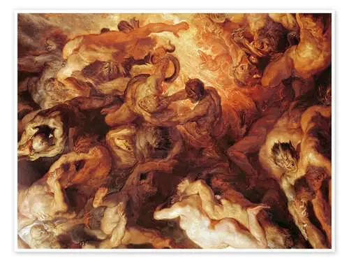 The Small Last Judgement (detail) de Peter Paul Rubens Bridgeman Images
