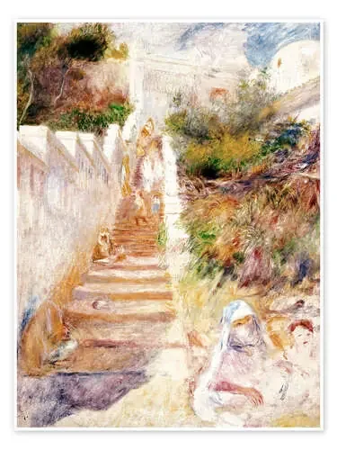 The Steps, Algiers de Pierre-Auguste Renoir Bridgeman Images