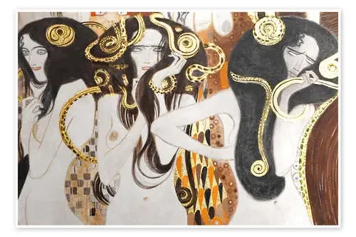 The Three Gorgons – The Beethoven Frieze de Gustav Klimt akg-images
