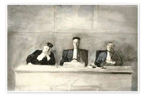 The Three Judges de Honoré Daumier Bridgeman Images