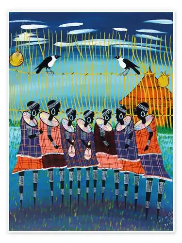 The tribal meeting de Majidu Tanzania Art & Licensing