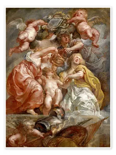 The Union of England and Scotland (Charles I as the Prince of Wales) de Peter Paul Rubens Master Collection