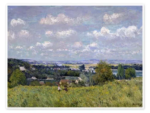 The Valley of the Seine at Saint-Cloud de Alfred Sisley Bridgeman Images
