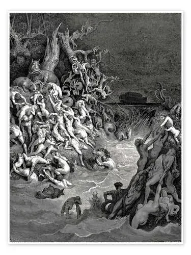 The world will be destroyed by water de Gustave Doré Master Collection
