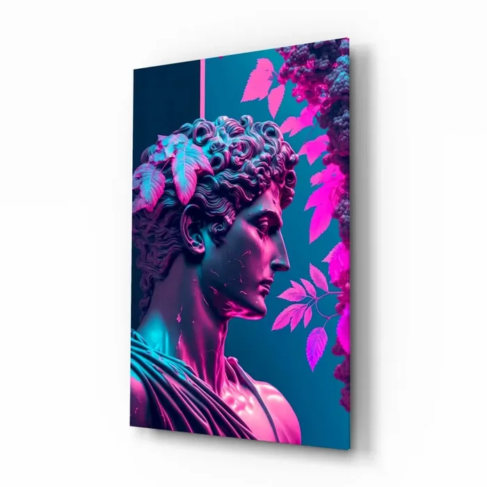Thinking Sculpture Glass Wall Art – 28.5 » x 18 «