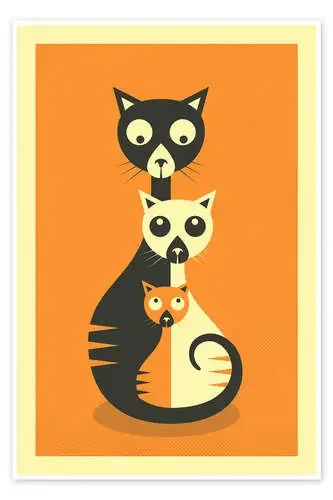 THREE CATS de Jazzberry Blue