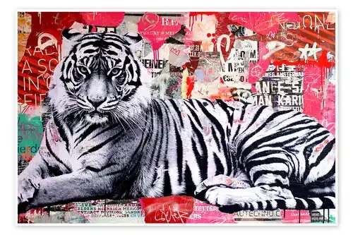 Tigre collage de Michiel Folkers