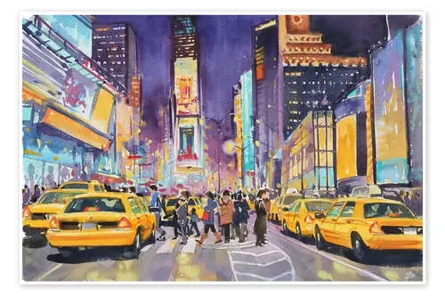 Times Square por la noche de Paul Simmons