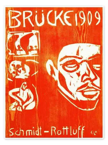 Título de la cuarta carpeta anual The Bridge de Ernst Ludwig Kirchner akg-images