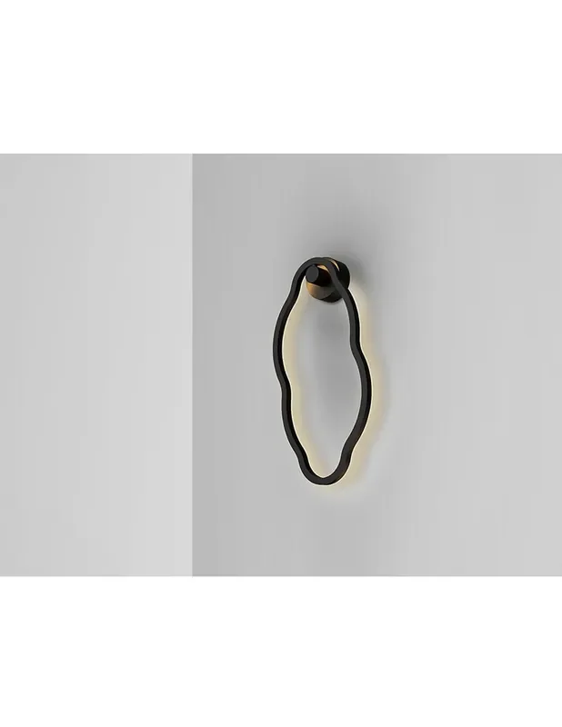 Tono Aplique Negro Led Schuller