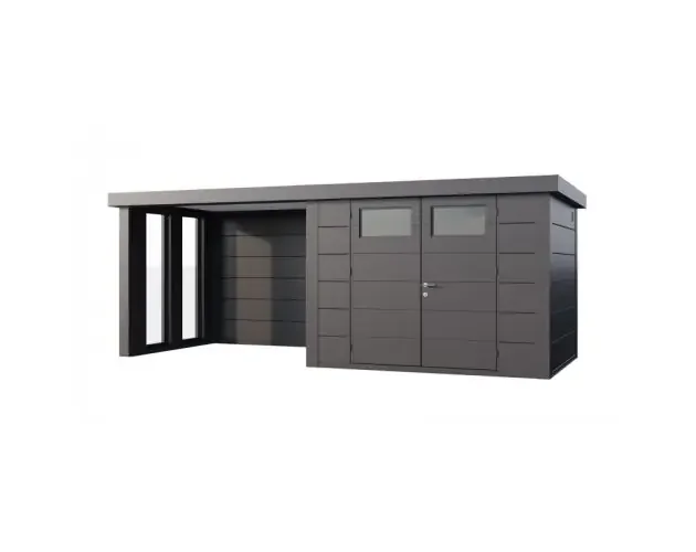 Top Qualità Caseta jardin nh7 c apoyo e ventanas a izquierda | antracita | novo habitat | Brico Depôt