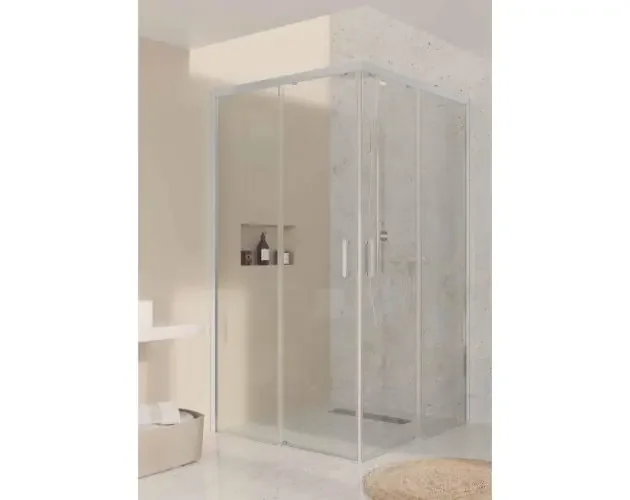 Top Qualità Mampara rectangular, 90x110x195 cm, vidrio de seguridad 6mm. Antical | Brico Depôt