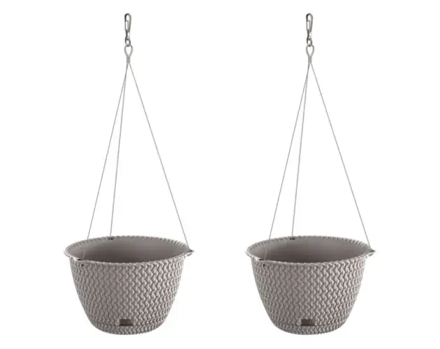 Top Qualità Wellhome pack 2 macetas colgantes redondas splofy de ø23×14,5 cm,gris | Brico Depôt