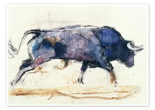 Toro al galope de Mark Adlington Bridgeman Images