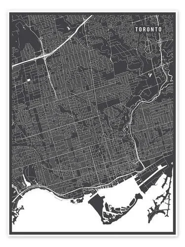 Toronto Canada Map de Main Street Maps
