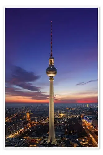 Torre de Berlín por la noche Editors Choice