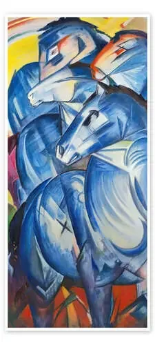 Torre de caballos azules de Franz Marc Master Collection