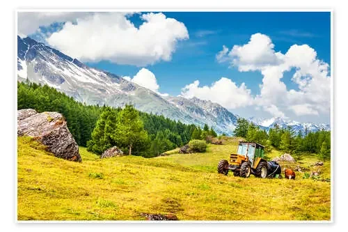 Tractor en el campo en verano Editors Choice