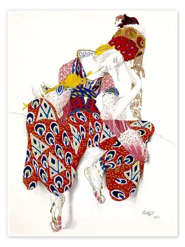 Traje para Nijinsky, ballet LA PERI de Leon Nikolajewitsch Bakst Master Collection