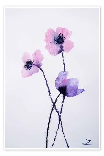 Translucent Poppies de Zaira Dzhaubaeva