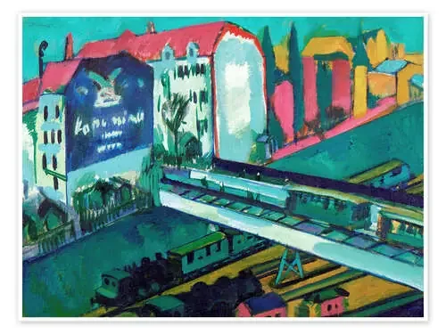 Tranvía y ferrocarril de Ernst Ludwig Kirchner Master Collection