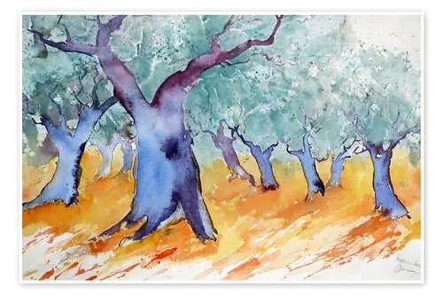 trees olive de Brigitte Dürr