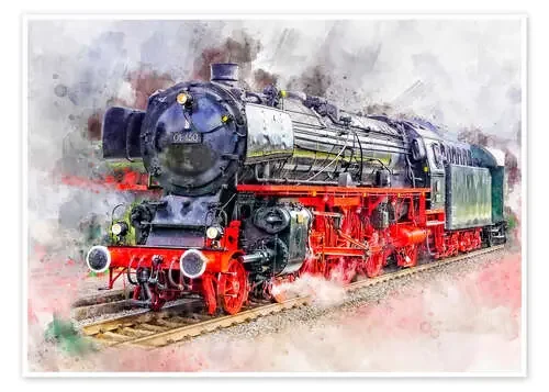 Tren de vapor en Alemania de Peter Roder