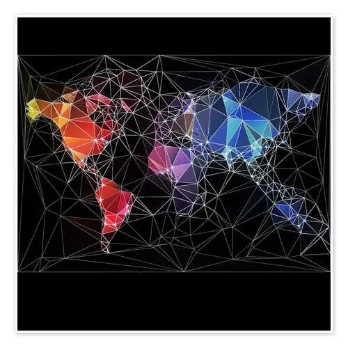 Triangular World Map Editors Choice