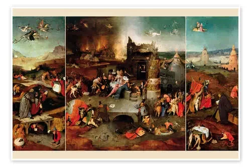 Tríptico de las Tentaciones de san Antonio de Hieronymus Bosch Master Collection