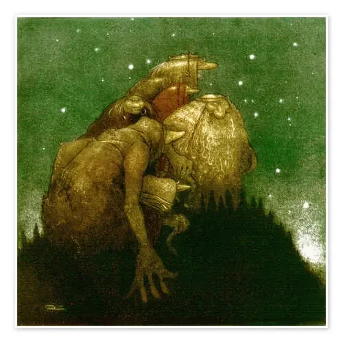 Trolls a la luz de las estrellas de John Bauer Master Collection