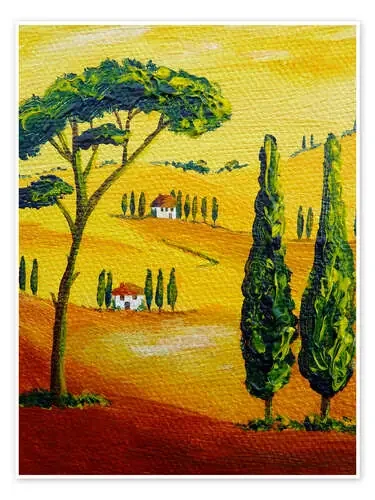 Tuscany Landscape 2 de Christine Huwer