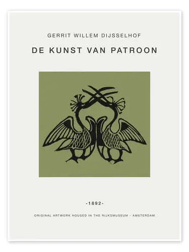 Two Exotic Birds, 1892 de Gerrit Willem Dijsselhof Exhibition Posters