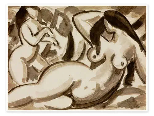 Two Nude Females de Carl Newman Nook Vintage Archive