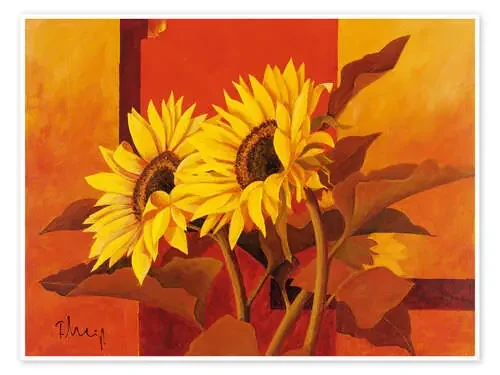 Two sunflowers III de Franz Heigl Advocate Art