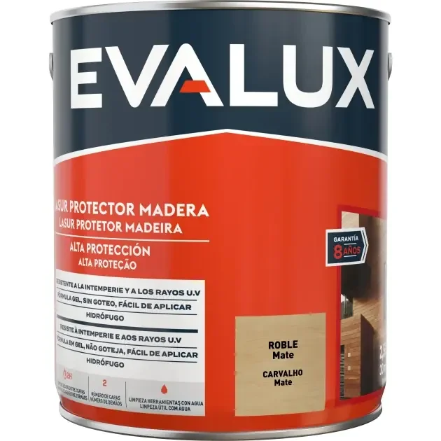 Ultima Occasione Lasur agua mate roble 2,5 L Evalux | Brico Depôt