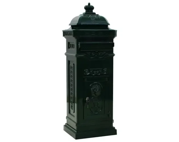 Ultima Occasione vidaXL buzón de columna de aluminio estilo vintage inoxidable verde | Brico Depôt