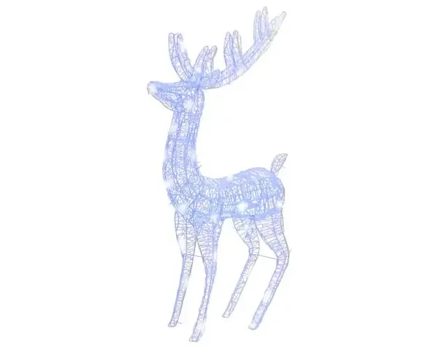 Ultima Occasione vidaXL renos de navidad acrílico 250 LED 3 uds azul 180 cm | Brico Depôt