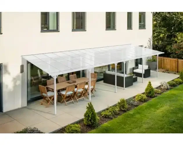 Ultime Pezzi Pérgola de pared aluminio kleo blanco 1000 x 300cm-de techo policarbonato | Brico Depôt
