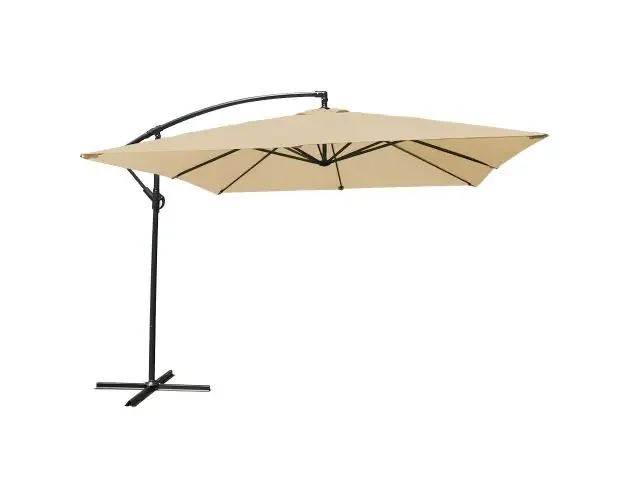 Ultime Pezzi Sombrilla excéntrica molokai cuadrada 2,7×2,7m color beige | Brico Depôt