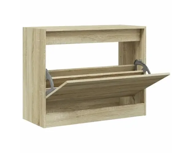 Ultime Pezzi vidaXL zapatero de madera de ingeniería roble sonoma 80x34x63 cm | Brico Depôt