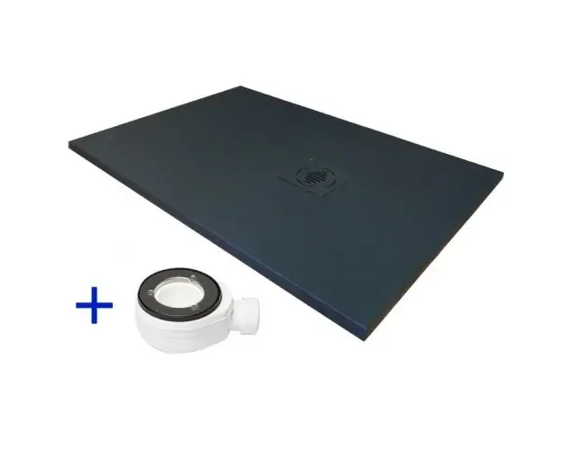 Ultimissimo Modello Plato de ducha resina 100×140 grafito+vávula+rejilla natural pro (140×100) | Brico Depôt