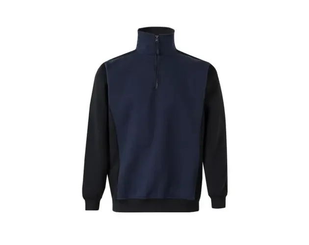 Ultimissimo Modello Sudadera bicolor cremallera l azul navy/negro | Brico Depôt